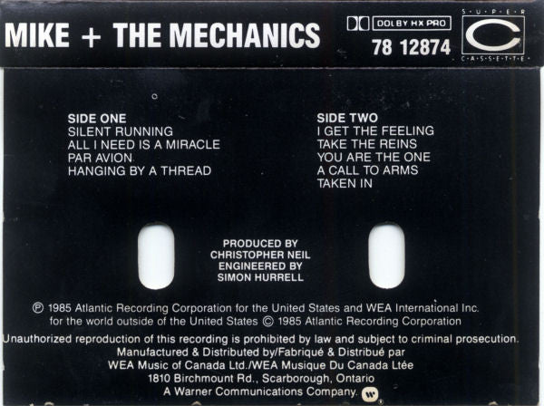 Mike & The Mechanics : Mike + The Mechanics (Cass, Album, Dol)