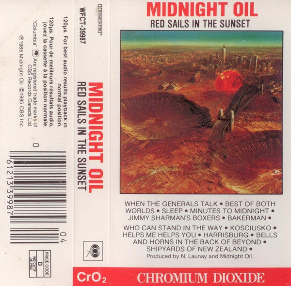 Midnight Oil : Red Sails In The Sunset (Cass, Album, Chr)