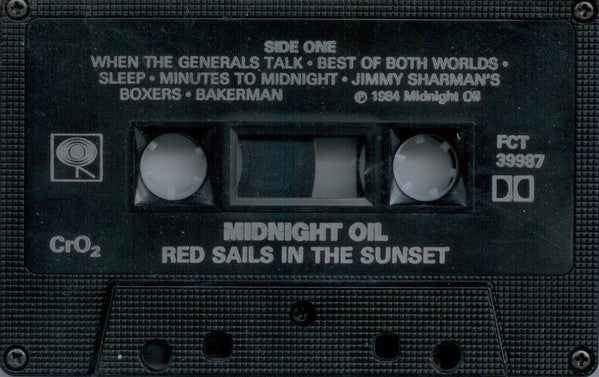Midnight Oil : Red Sails In The Sunset (Cass, Album, Chr)