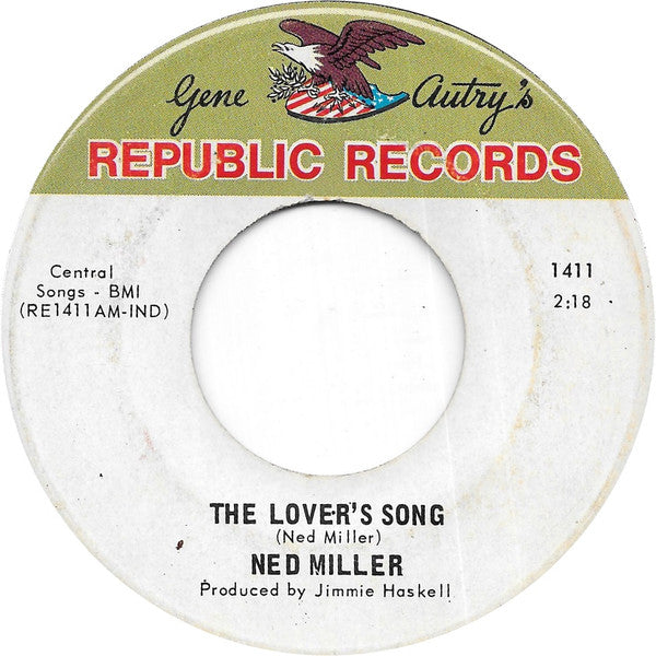 Ned Miller : The Lover's Song (7", Single)