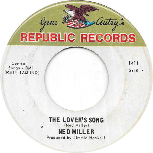 Ned Miller : The Lover's Song (7", Single)