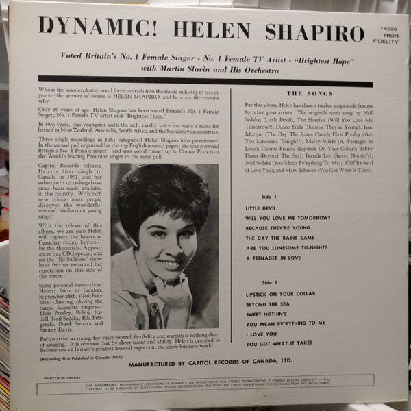 Helen Shapiro : Helen Shapiro Sings The Big Hits (LP, Album, Mono, RE)