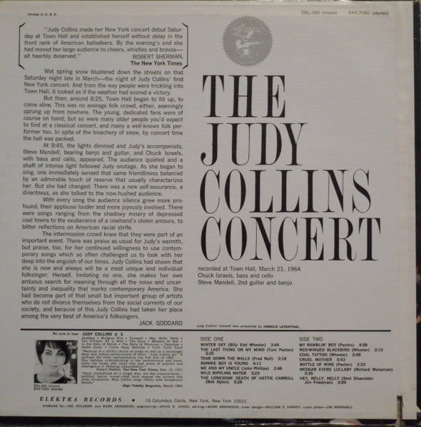 Judy Collins : The Judy Collins Concert (LP, Album, RP)