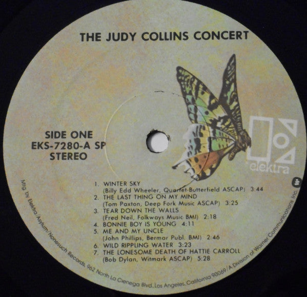 Judy Collins : The Judy Collins Concert (LP, Album, RP)