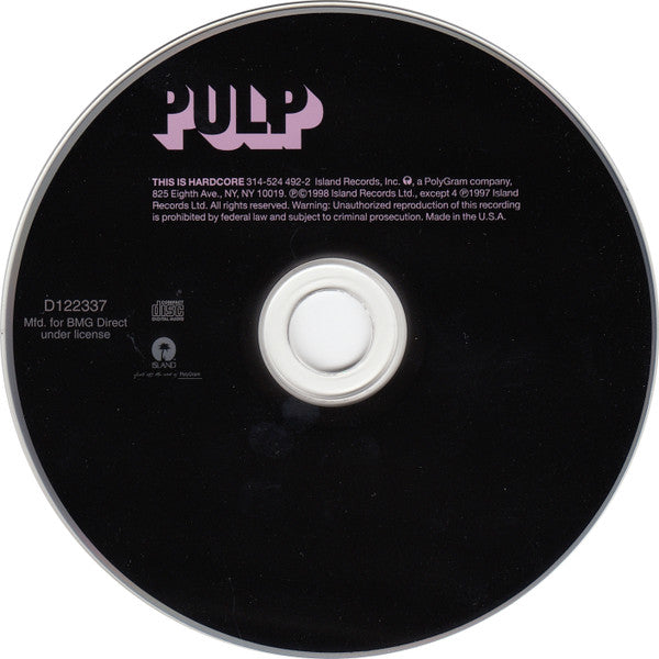 Pulp : This Is Hardcore (CD, Album, Club, PMD)