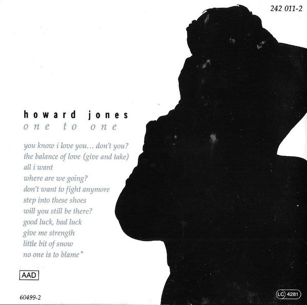 Howard Jones : One To One (CD, Album)