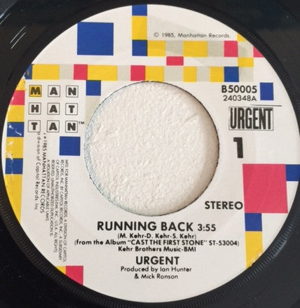 Urgent (2) : Running Back (7", Single)