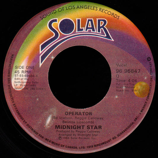 Midnight Star : Operator (7")