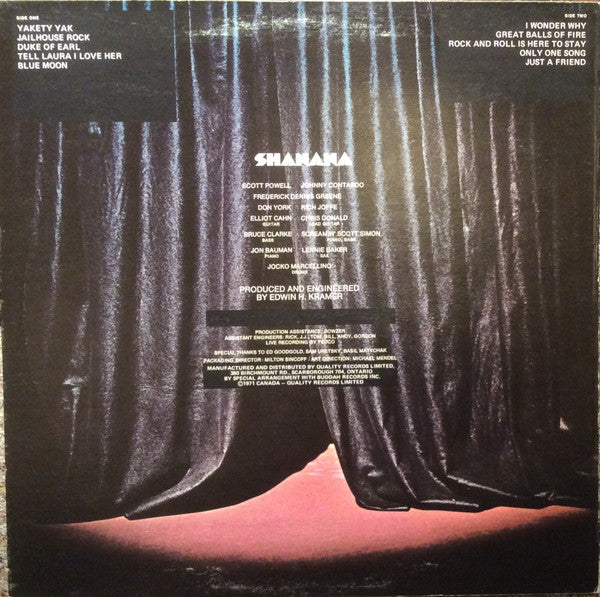 Sha Na Na : Shanana (LP, Album)