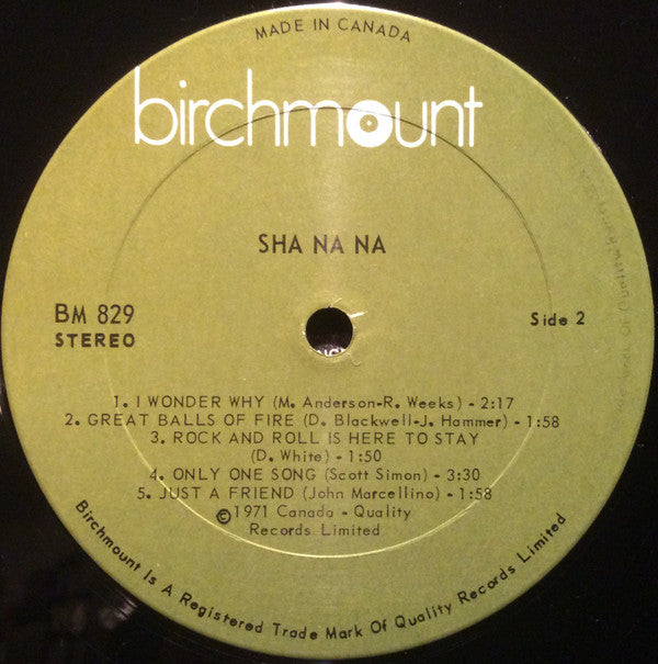 Sha Na Na : Shanana (LP, Album)