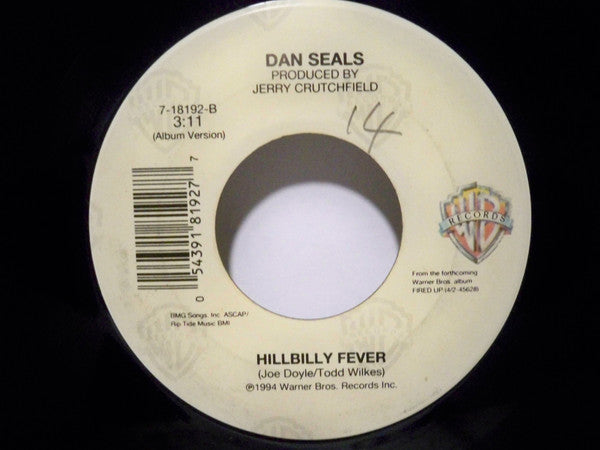 Dan Seals : All Fired Up (7", Single)