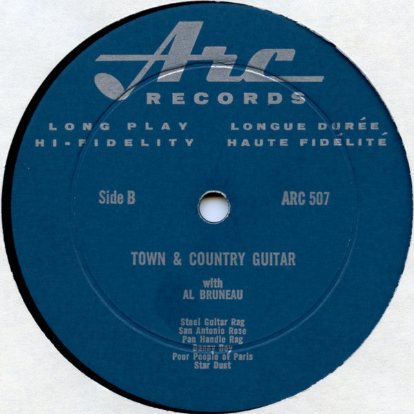 Al Bruneau* : Town & Country Guitar (LP, Album, Mono)