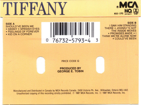Tiffany : Tiffany (Cass, Album, Dol)