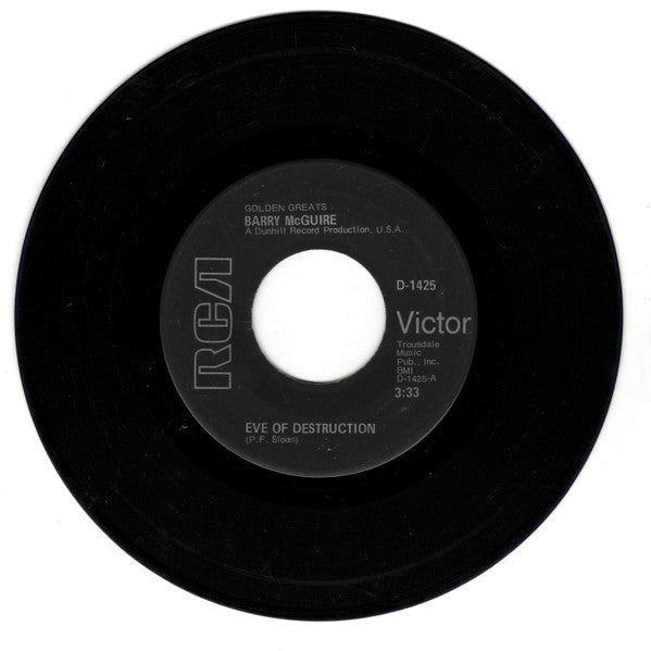 Barry McGuire : Eve of Destruction / Hang On Sloopy (7")