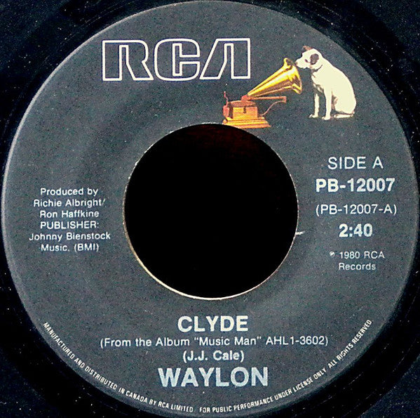Waylon Jennings : Clyde (7", Single)