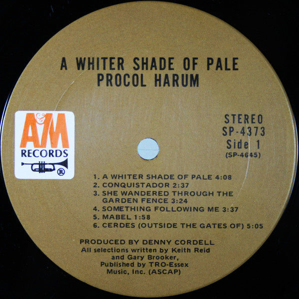 Procol Harum : A Whiter Shade Of Pale (LP, Album, RE)