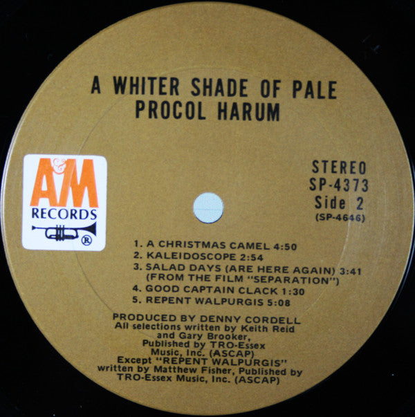 Procol Harum : A Whiter Shade Of Pale (LP, Album, RE)