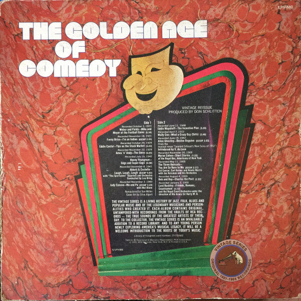 Various : The Golden Age Of Comedy (LP, Comp)