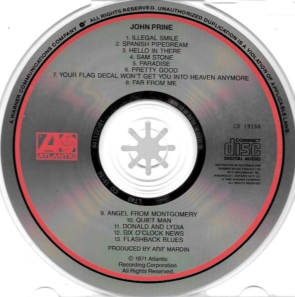 John Prine : John Prine (CD, Album, RE)