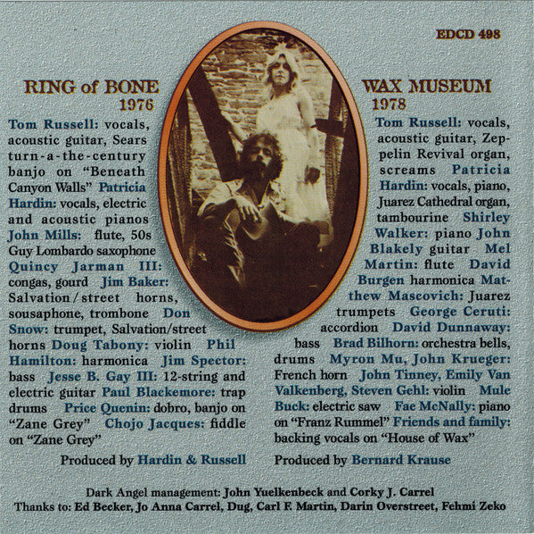Hardin & Russell : Tom Russell & Patricia Hardin: The Early Years (1975-79) (CD, Comp)