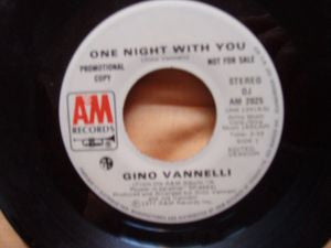 Gino Vannelli : One Night With You (7", Promo)
