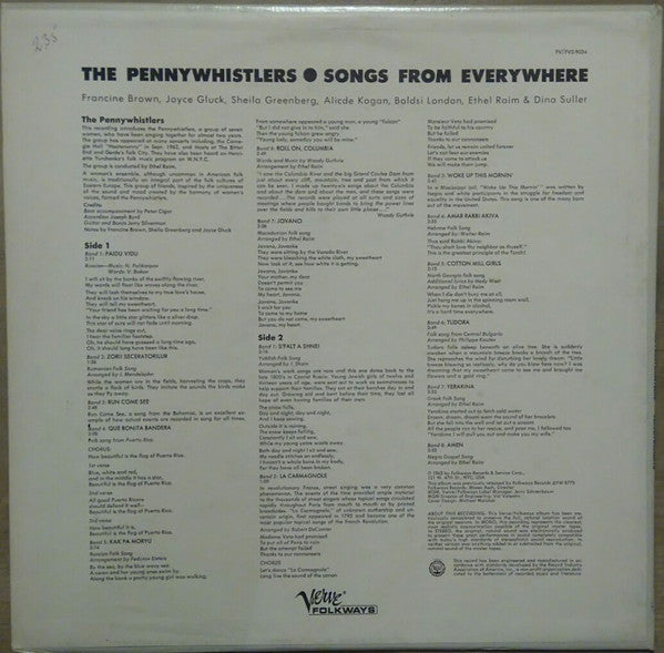 The Pennywhistlers : Songs From Everywhere (LP, Album, RE, RM)