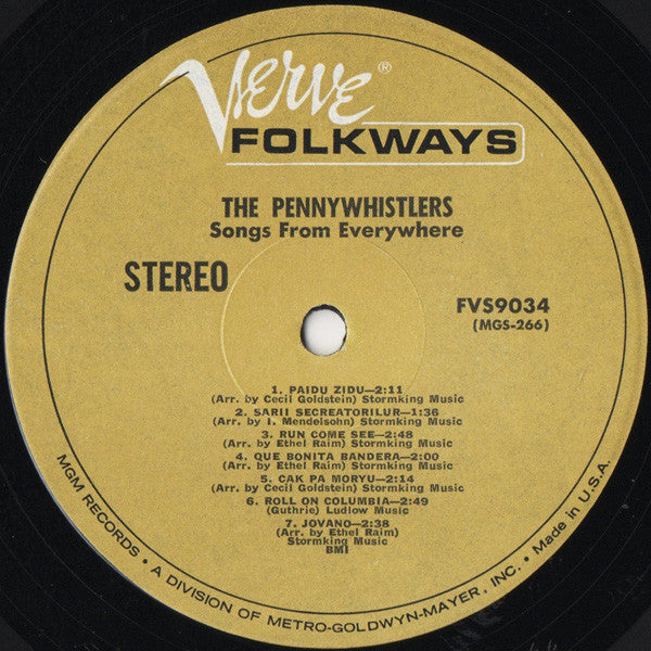 The Pennywhistlers : Songs From Everywhere (LP, Album, RE, RM)