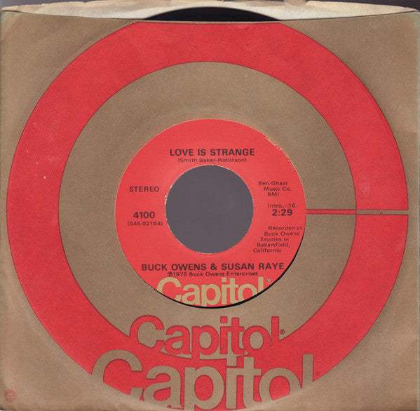 Buck Owens & Susan Raye : Love Is Strange / Sweethearts In Heaven  (7", Single)