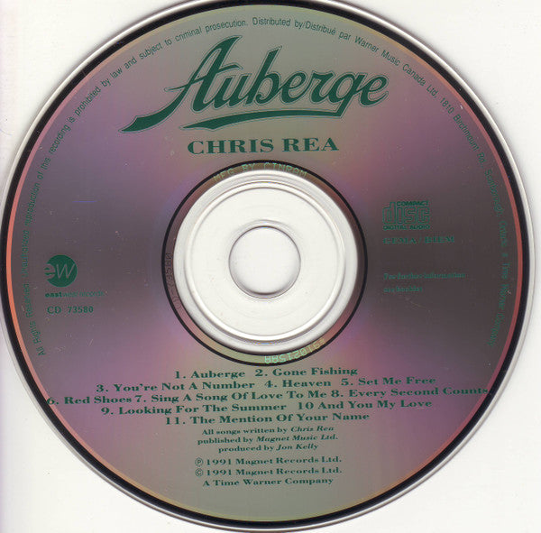 Chris Rea : Auberge (CD, Album)