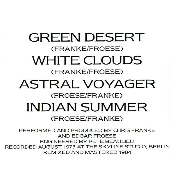 Tangerine Dream : Green Desert (CD, Album, RE)
