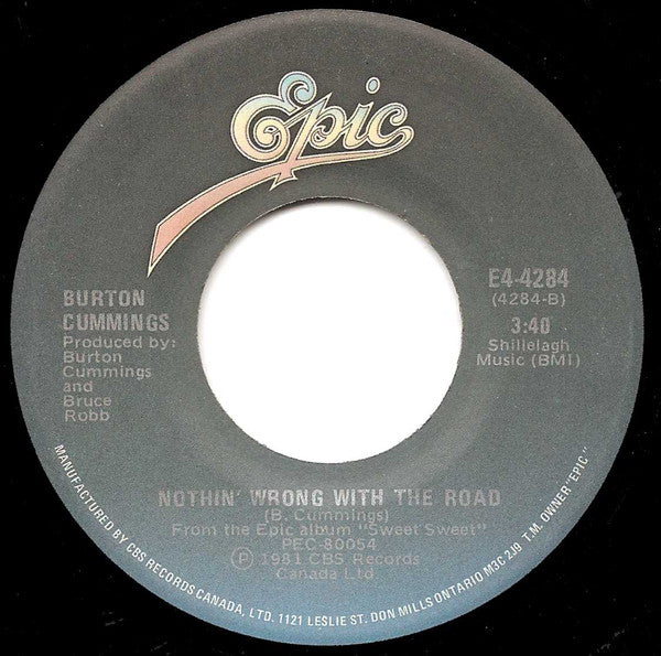 Burton Cummings : You Saved My Soul (7", Single)