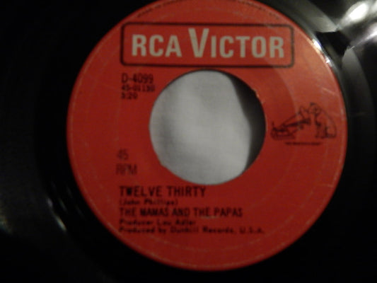 The Mamas And The Papas* : Twelve Thirty / Straight Shooter (7", Single)