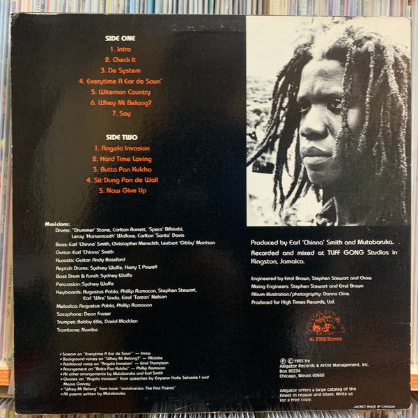 Mutabaruka : Check It! (LP, Album)
