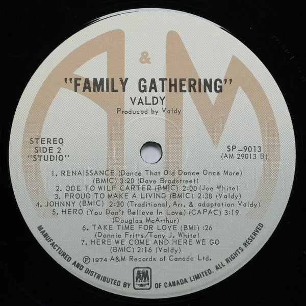 Valdy : Family Gathering (LP, Album)