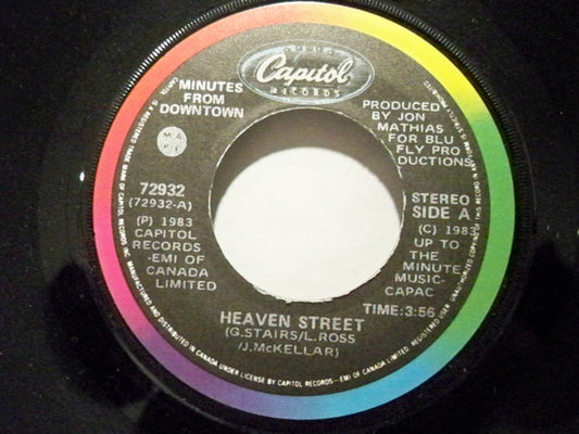 Minutes From Downtown : Heaven Street (7", Single)