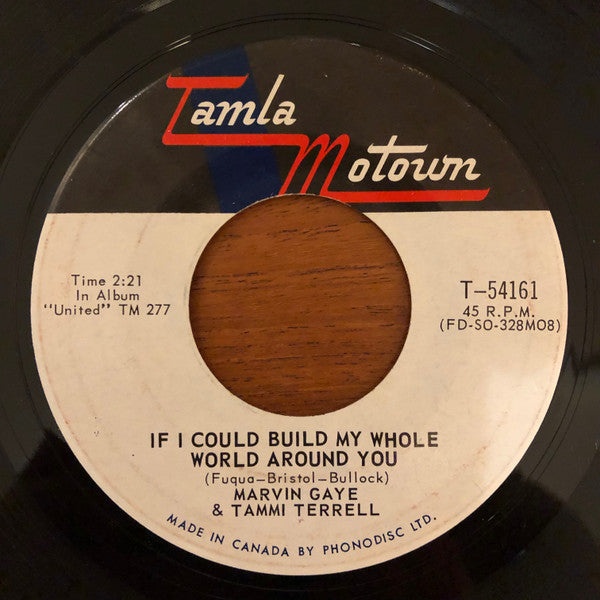 Marvin Gaye & Tammi Terrell : If I Could Build My Whole World Around You (7", Single, Mono)