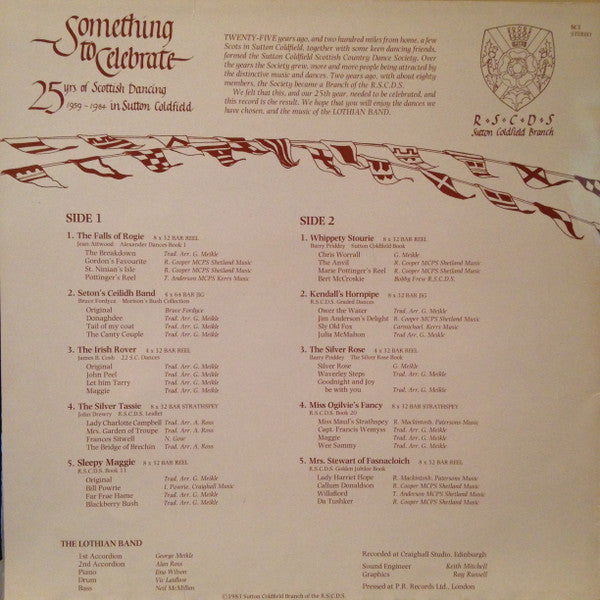 The Lothian Band* : Something To Celebrate (LP, Album)