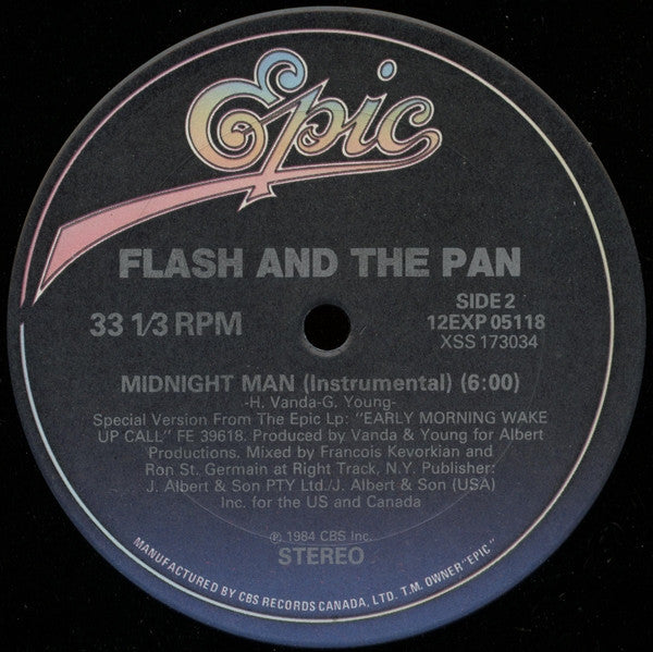 Flash & The Pan : Midnight Man (12", Single)