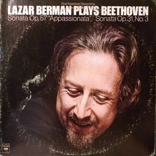 Lazar Berman, Ludwig van Beethoven : Lazar Berman Plays Beethoven: Sonata Op. 57 "Appassionata" / Sonata Op. 31, No. 3 (LP)