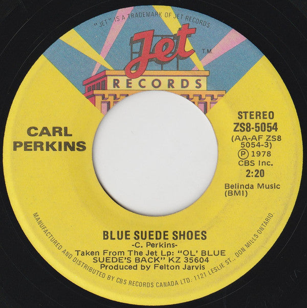 Carl Perkins : Blue Suede Shoes (7", Single)
