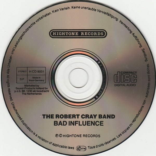 The Robert Cray Band : Bad Influence (CD, Album)