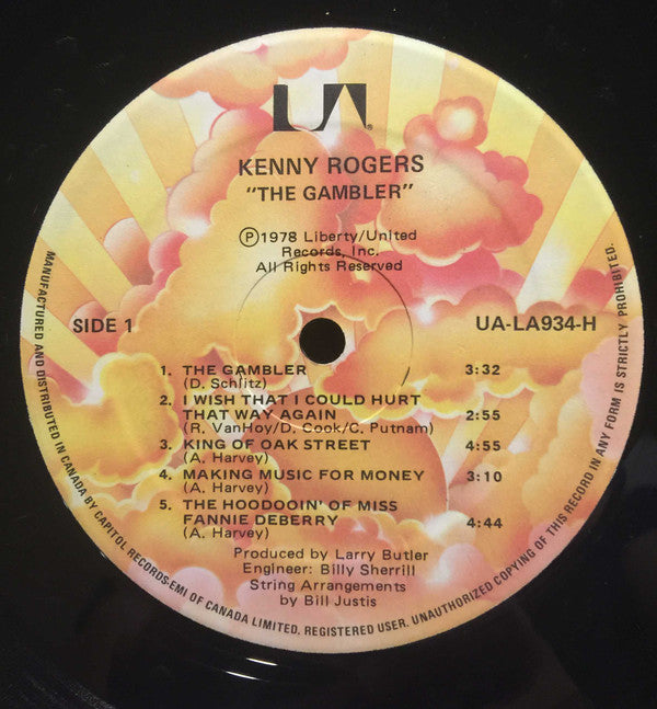 Kenny Rogers : The Gambler (LP, Album)