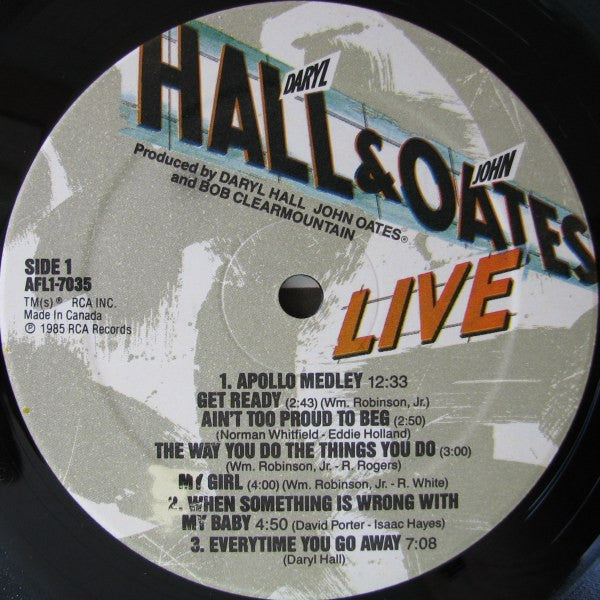 Daryl Hall & John Oates With David Ruffin & Eddie Kendricks : Live At The Apollo (LP, Album)
