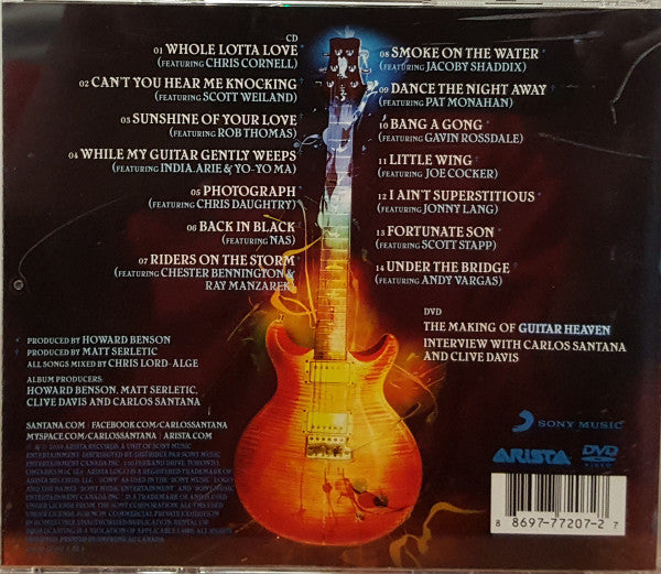 Santana : Guitar Heaven: The Greatest Guitar Classics Of All Time (CD, Album + DVD-V, NTSC + Dlx)