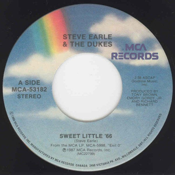 Steve Earle & The Dukes : Sweet Little '66 (7", Single)