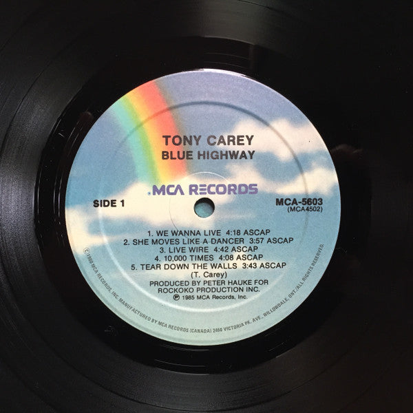 Tony Carey : Blue Highway (LP, Album)