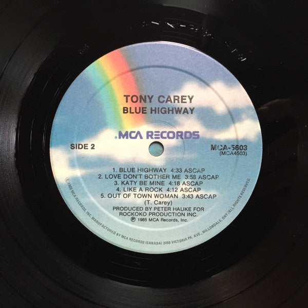 Tony Carey : Blue Highway (LP, Album)