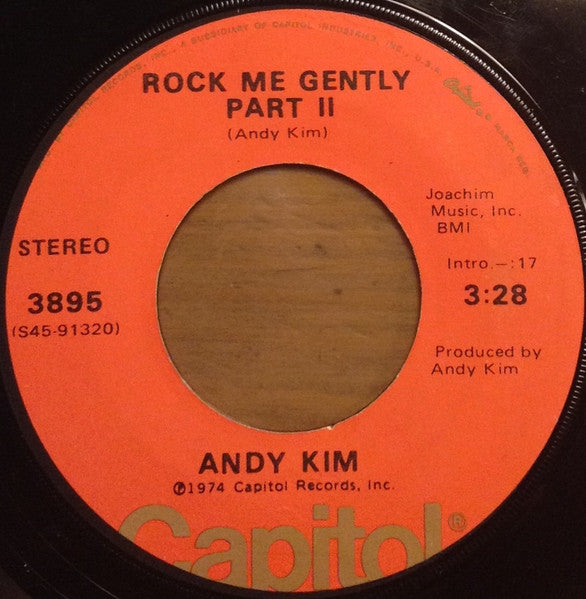Andy Kim : Rock Me Gently (7", Single)