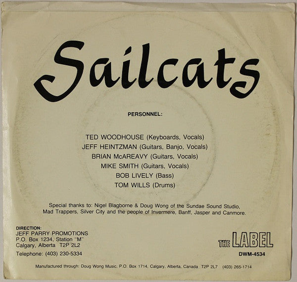 Sailcats : Bad Luck / Living In A Movie (7")