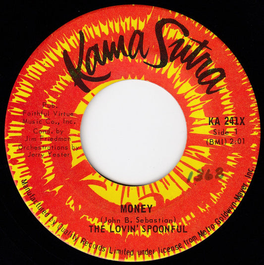 The Lovin' Spoonful : Money (7", Single)